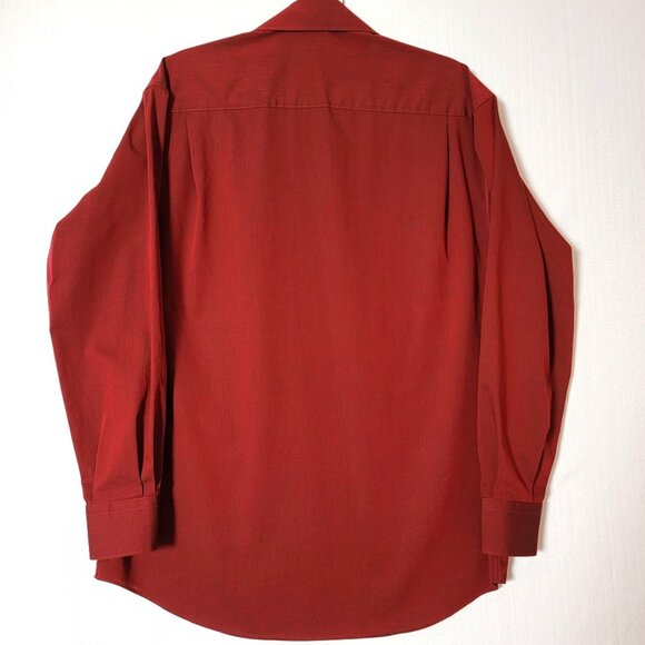 Concept Claiborne Mens Dress Shirt Button Down Long Sleeve Sz15.5 34/35 Burgundy - Picture 2 of 11